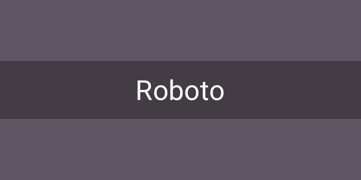 roboto font download mac